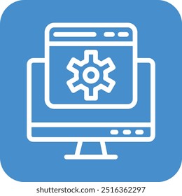 Web setting Vector Icon Design Illustration
