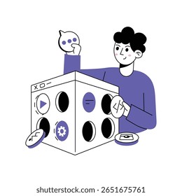 Web Setting Vector Illustration. EPS 10 File 