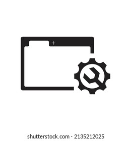 Página web. Diseño de iconos de la ficha Navegador aislado en fondo blanco. 