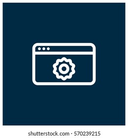 Web settings vector icon