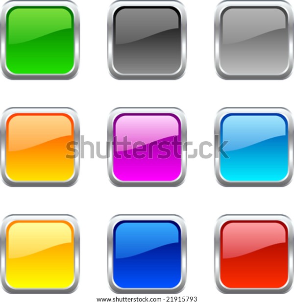 Web Shiny Buttons Vector Illustration Stock Vector (Royalty Free ...