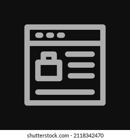 web shop icon with black background