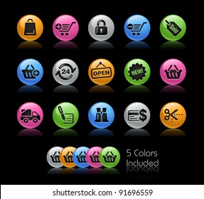 Web shop Icons / The file Includes 5 color versions in different layers.
