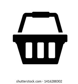 web shopping basket vector icon