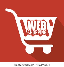 web shopping ecommerce online icon vector illustration design