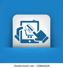 Web shopping icon