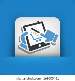 Web shopping icon