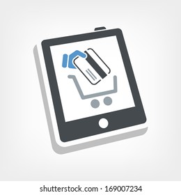 Web shopping icon