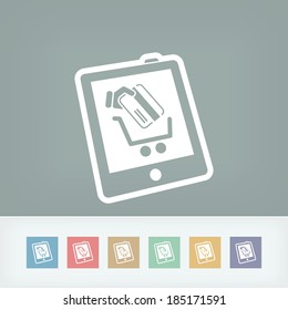 Web shopping icon