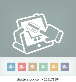 Web shopping icon