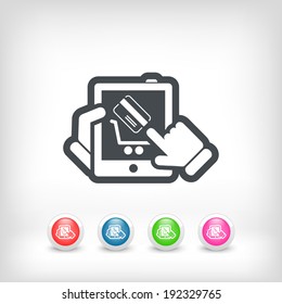 Web shopping icon