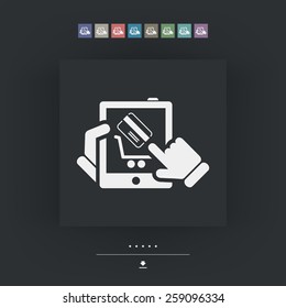 Web shopping icon