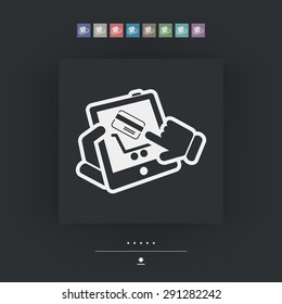 Web shopping icon