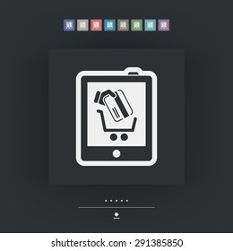 Web shopping icon