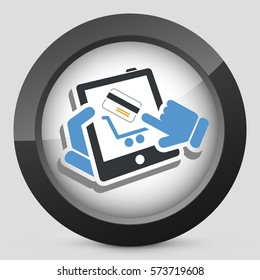 Web shopping icon
