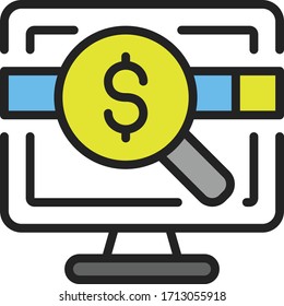 web shopping icon vector illustration flat