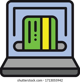 web shopping icon vector illustration flat