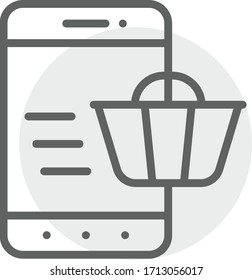 web shopping icon vector illustration flat