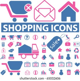 carteles de compras en la web. vector