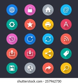 Web simple color icons