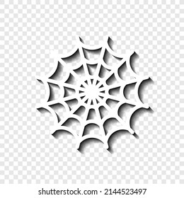 Web simple icon. Flat desing. White with shadow on transparent grid.ai