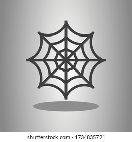 Web simple icon with shadow. Flat desing