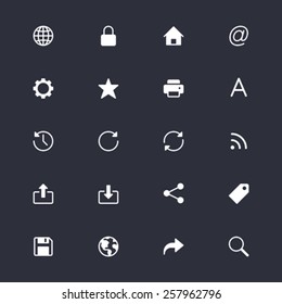 Web simple icons