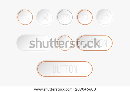 Web site buttons, all colors editable