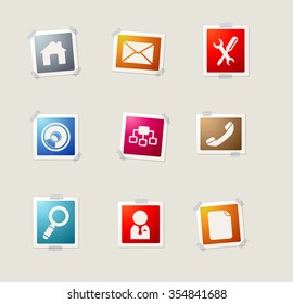 Web site card icons for web