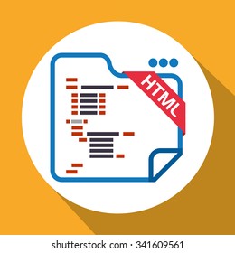 Web site concept with online icons design, vector illustration 10 eps graphic
