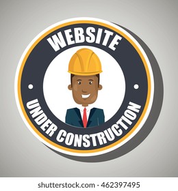 web site construction tool vector illustration graphic