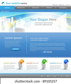 Web site design city template