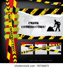 Web site design with  construction under way