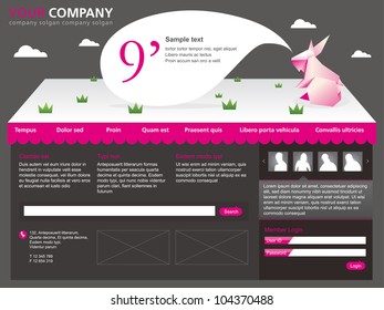 Web site design template