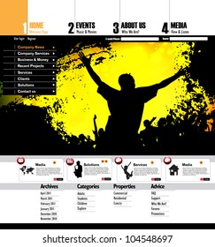 Web site design template
