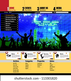 Web site design template