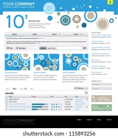 Web site design template