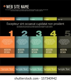 Web site design template 
