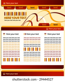 Web site design template