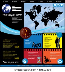 Web site design template