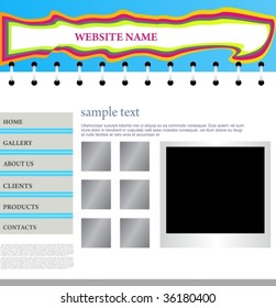web site design template