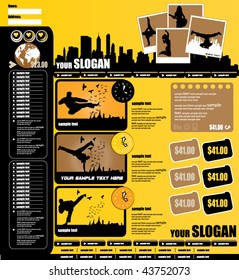 Web site design template