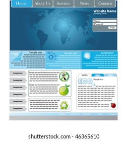 Web site design template