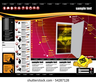 plantilla de diseño de sitio web