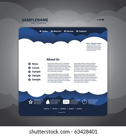 Web site design template