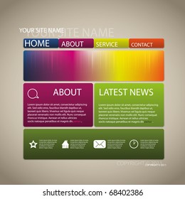 Web site design template