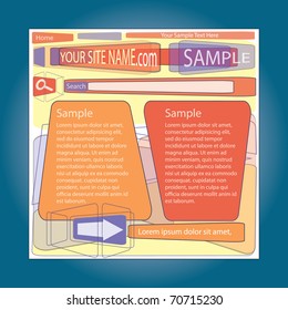 plantilla de diseño de sitio web