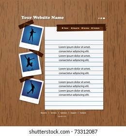 Web site design template