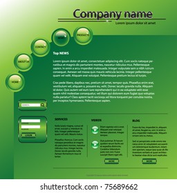 Web site design template