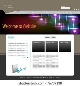 Web site design template